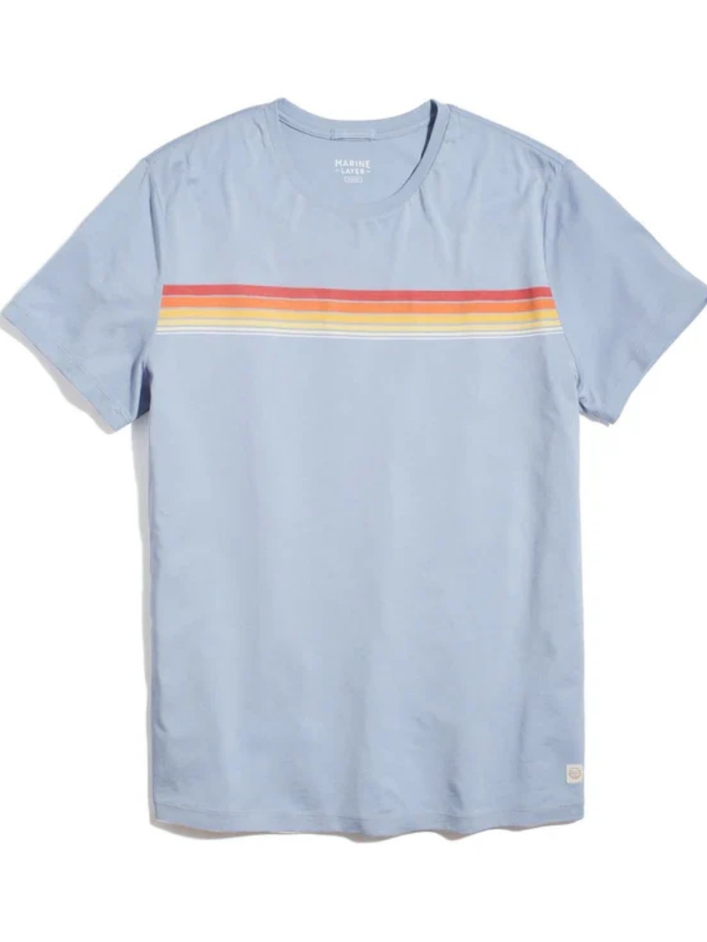 Marine Layer Blue Signature Crew Tee